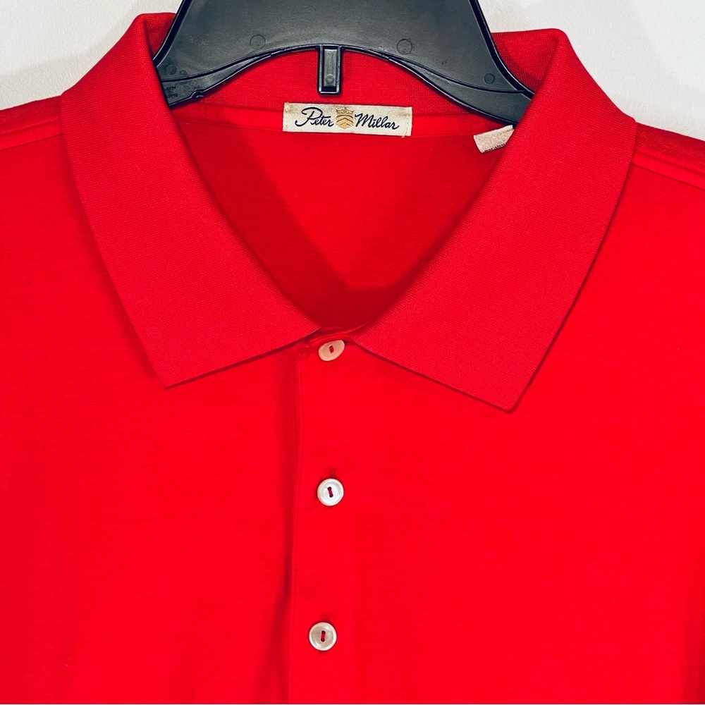 Peter Millar mens bright red polo XXL tall